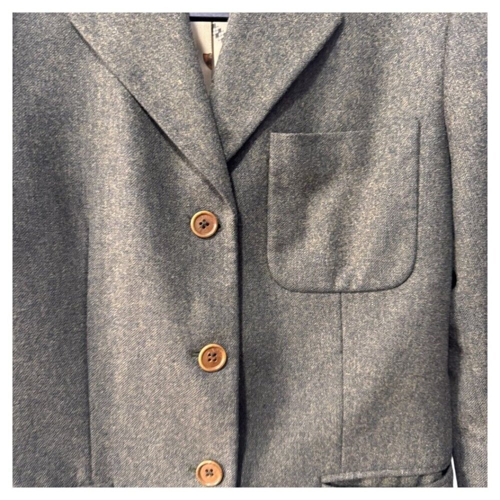 Vintage Tintoretto ladies italian made Wool‎ blend blazer teddy bears on lining